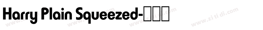 Harry Plain Squeezed字体转换